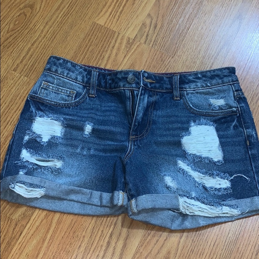 Cello Distressed Jean Shorts
